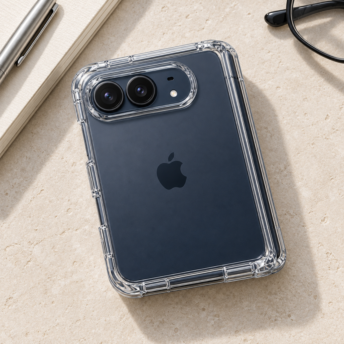 Crystal Fold | Custom Clear iPhone DUO Case — view 6