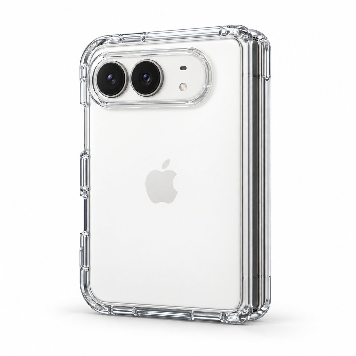 Crystal Fold | Custom Clear iPhone DUO Case — view 8