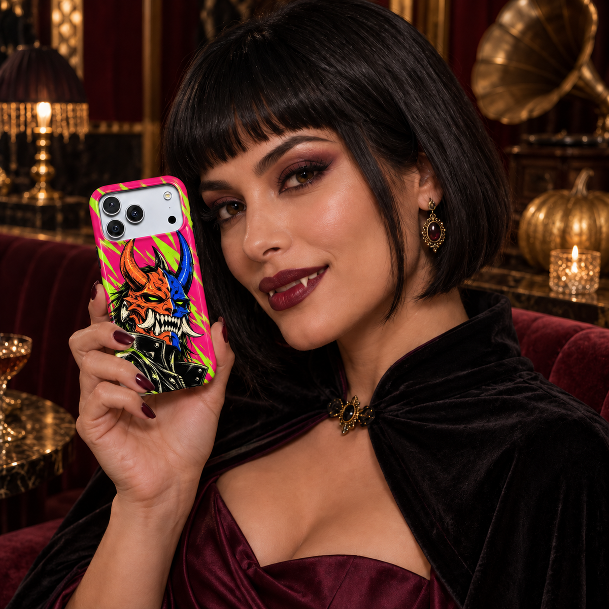 Double Horn Demon Phone Case — view 9