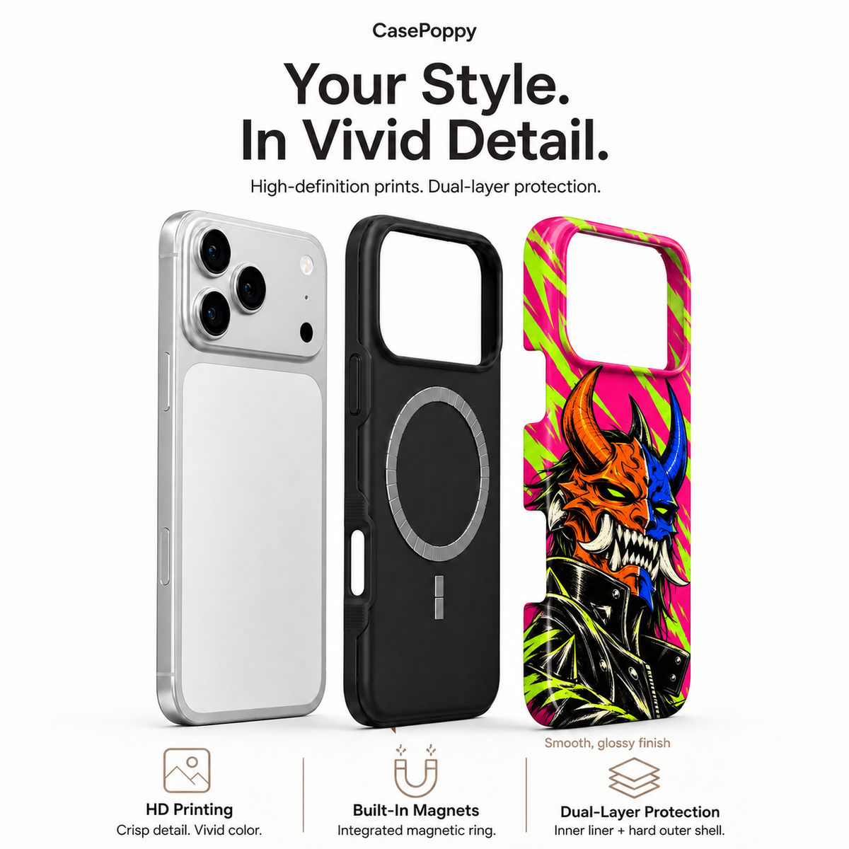 Double Horn Demon Phone Case — view 12