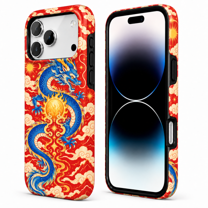 Dragonfire Pearl | Red Mythic Dragon Phone Case — view 2