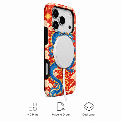 Dragonfire Pearl | Red Mythic Dragon Phone Case — view 3