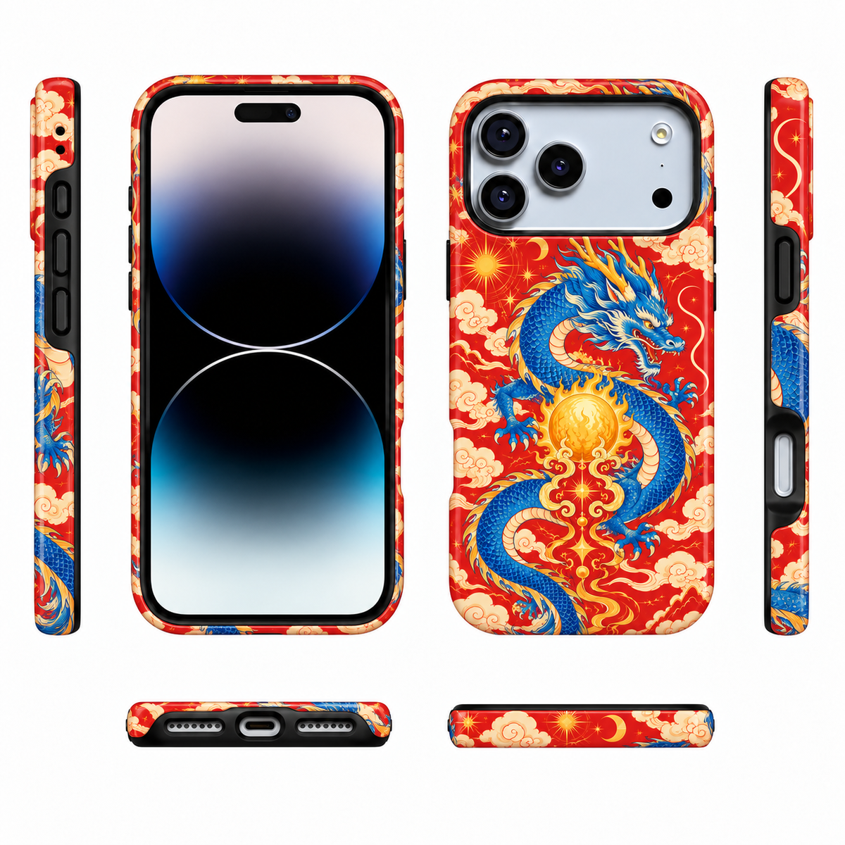 Dragonfire Pearl | Red Mythic Dragon Phone Case — view 5