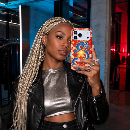 Dragonfire Pearl | Red Mythic Dragon Phone Case — view 15
