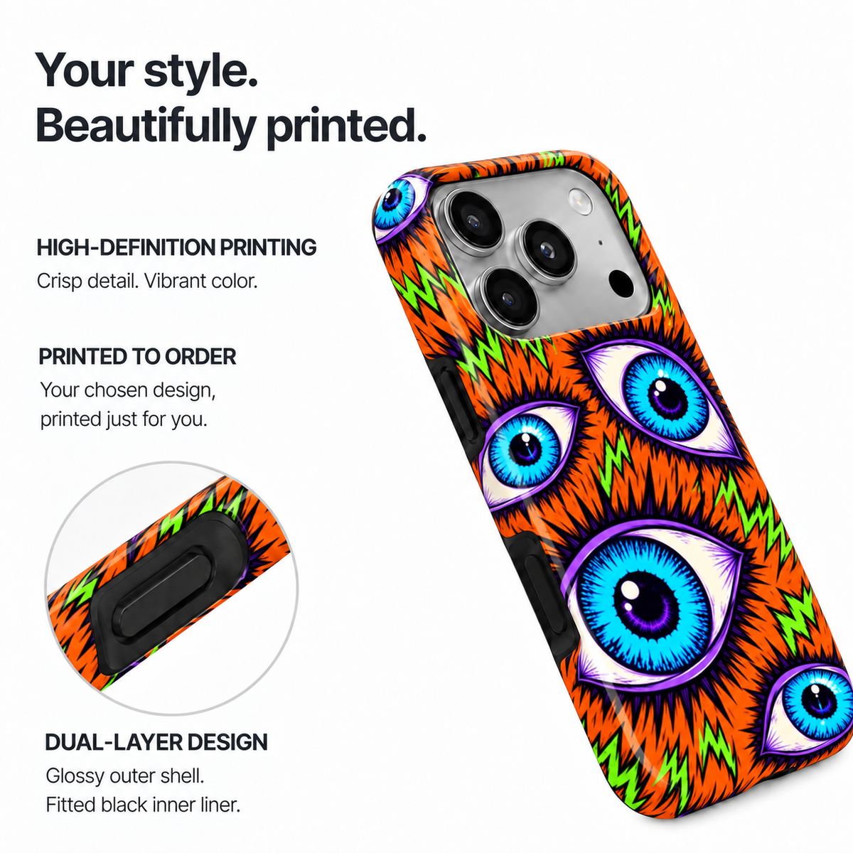 Electric Eyes Phone Case — view 8