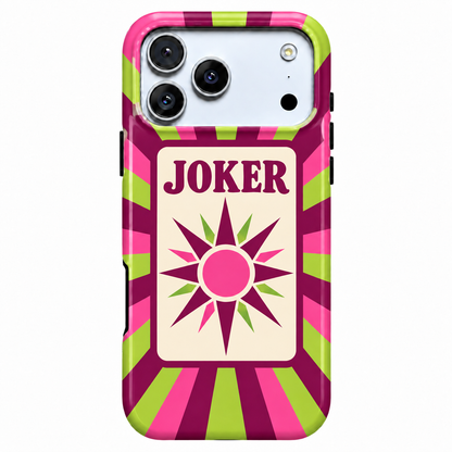 Electric Joker | Pink & Green Mahjong Phone Case — view 1