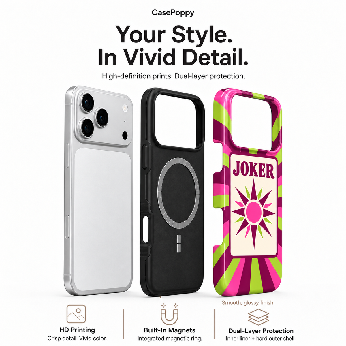 Electric Joker | Pink & Green Mahjong Phone Case — view 4