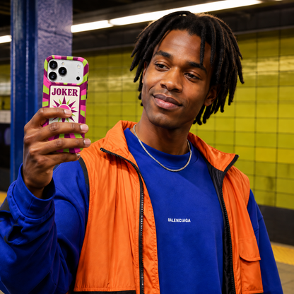 Electric Joker | Pink & Green Mahjong Phone Case — view 13