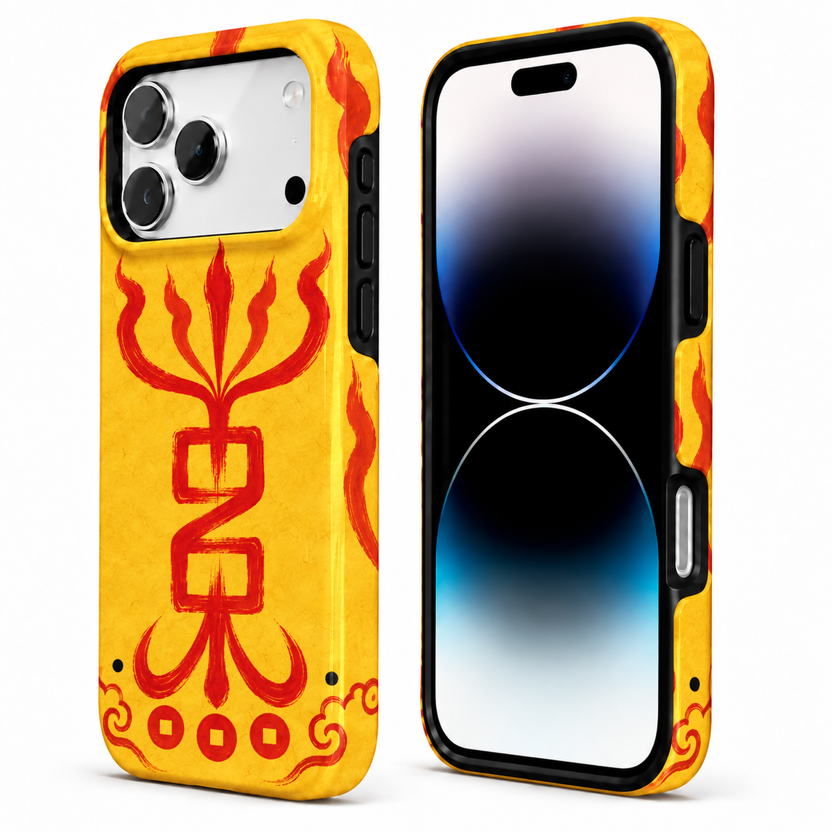 Ember Crest | Yellow Talisman Phone Case — view 2
