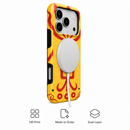 Ember Crest | Yellow Talisman Phone Case — view 3