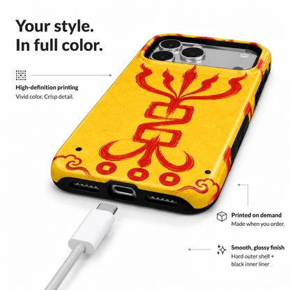 Ember Crest | Yellow Talisman Phone Case — view 6