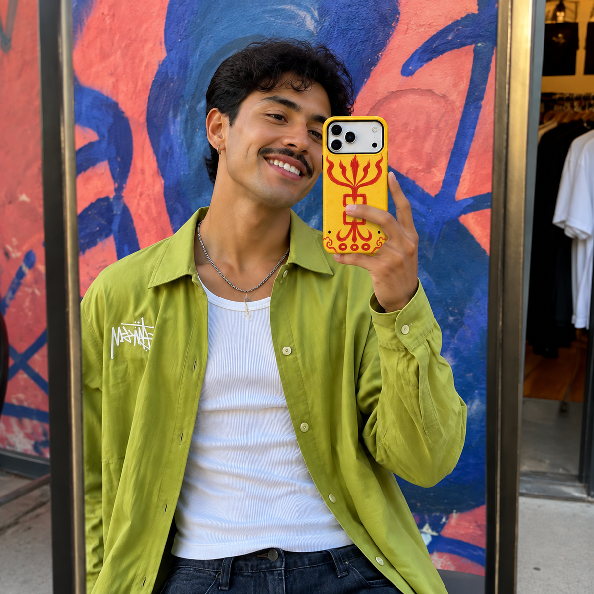 Ember Crest | Yellow Talisman Phone Case — view 10