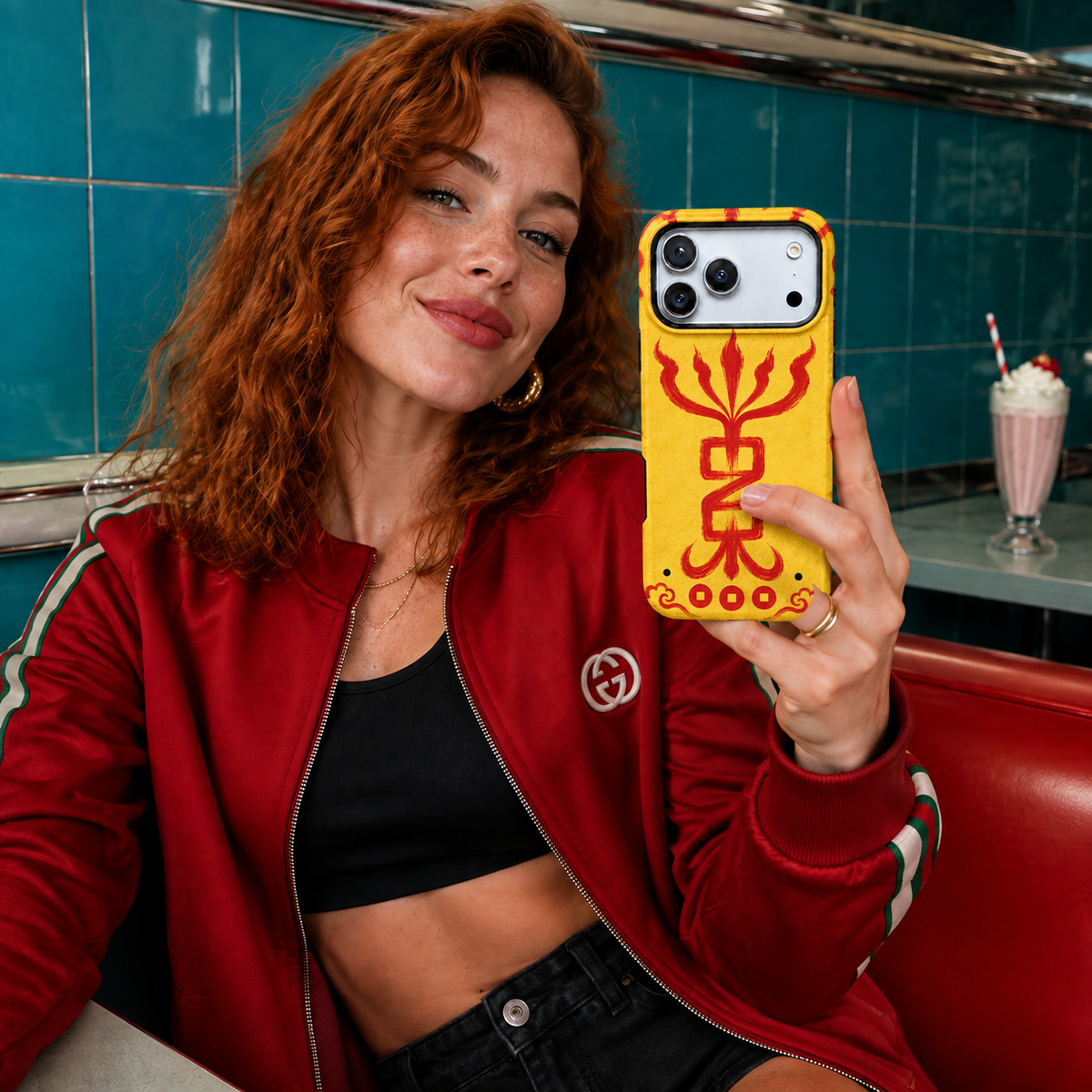Ember Crest | Yellow Talisman Phone Case — view 11