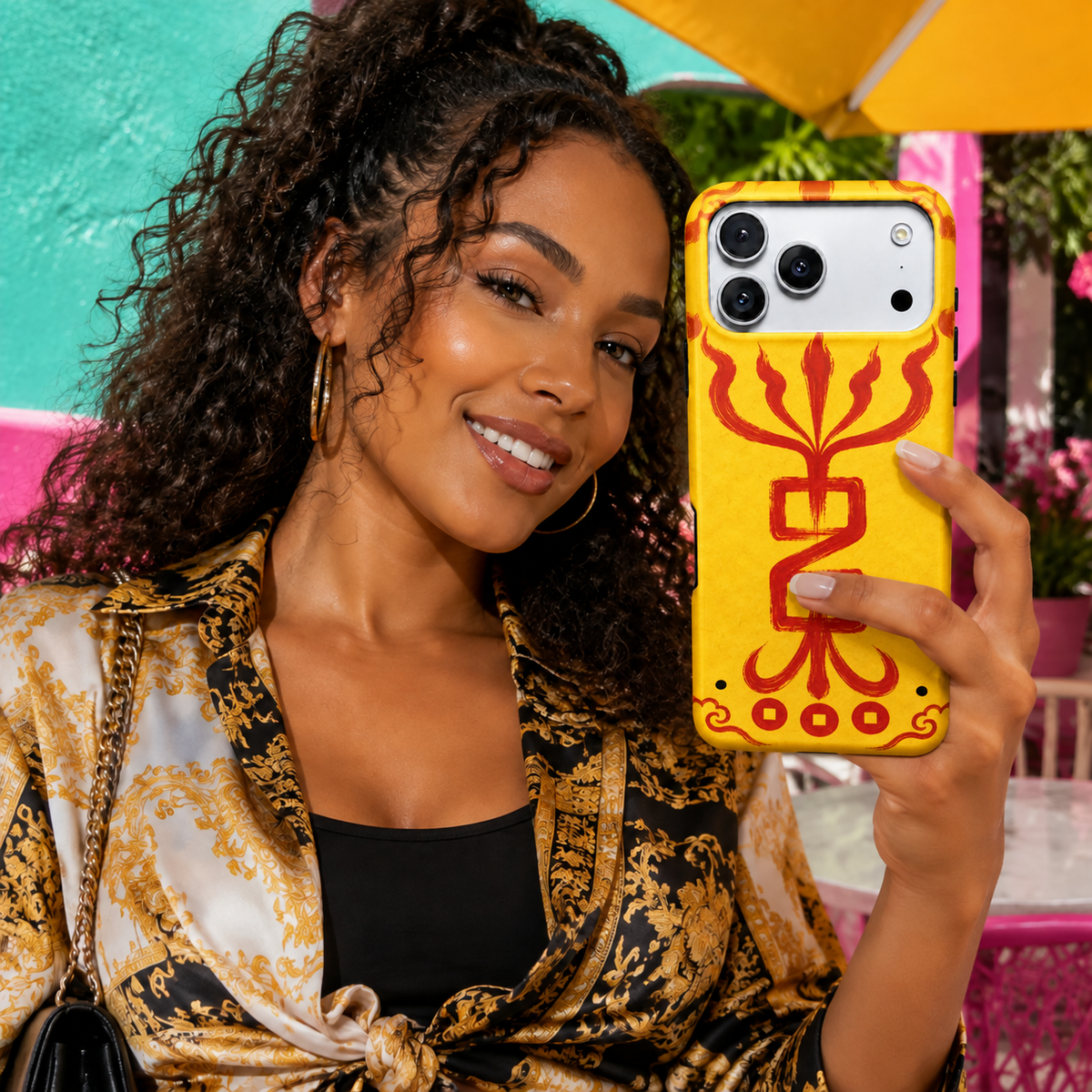 Ember Crest | Yellow Talisman Phone Case — view 13