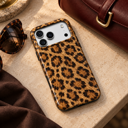 Golden Roam | Classic Leopard Phone Case
