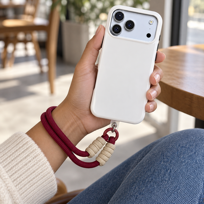 Burgundy Loop | Phone Wrist Strap