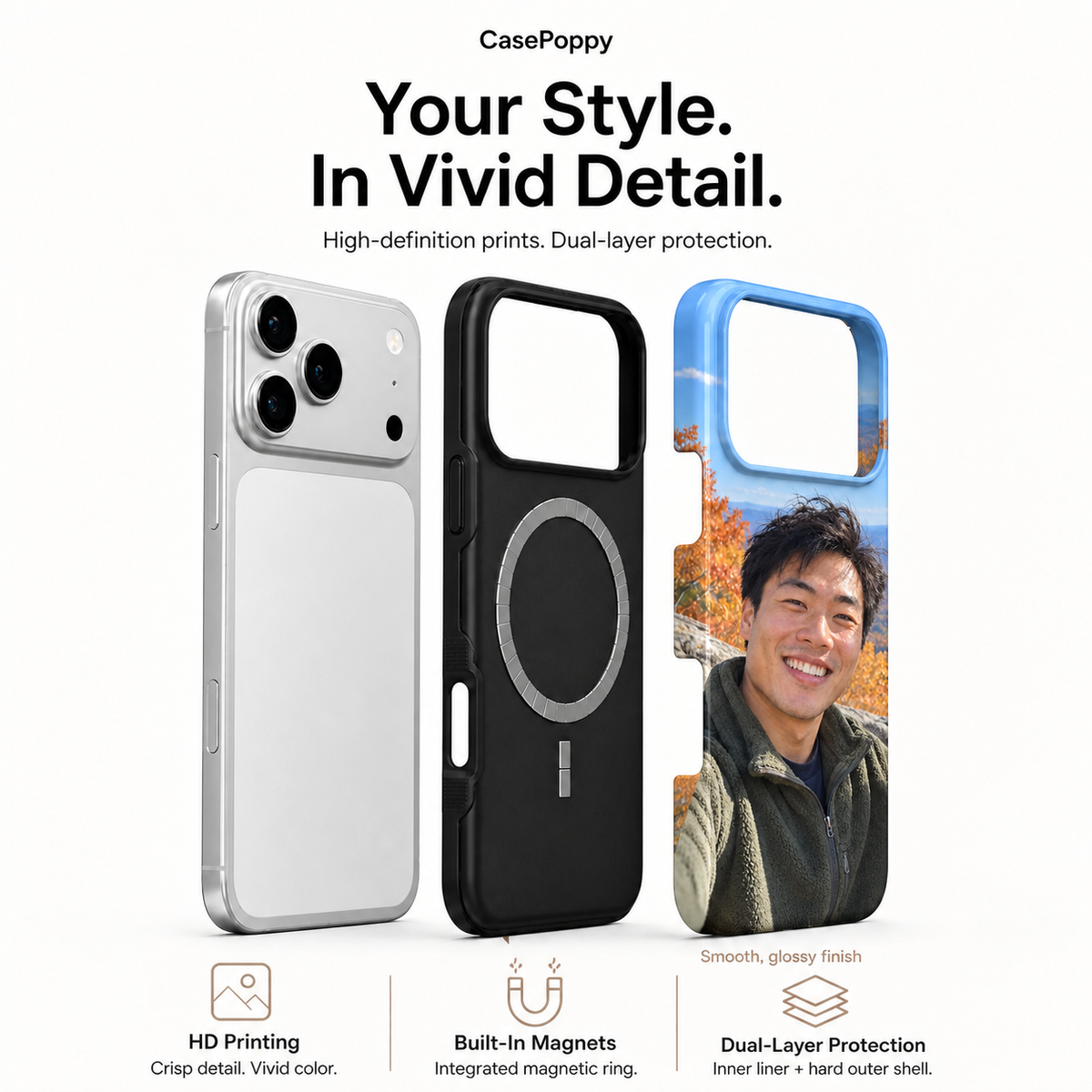 Mountain Trail Portrait A Phone Case