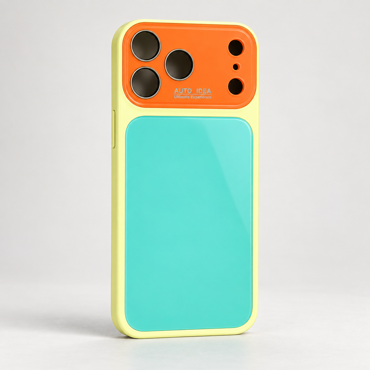 Glossy colorblock phone case in playful colors, view 7
