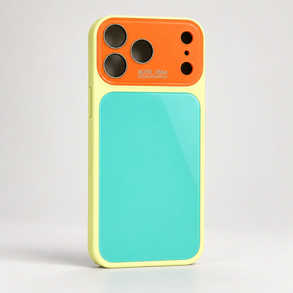 Glossy colorblock phone case in playful colors, view 7