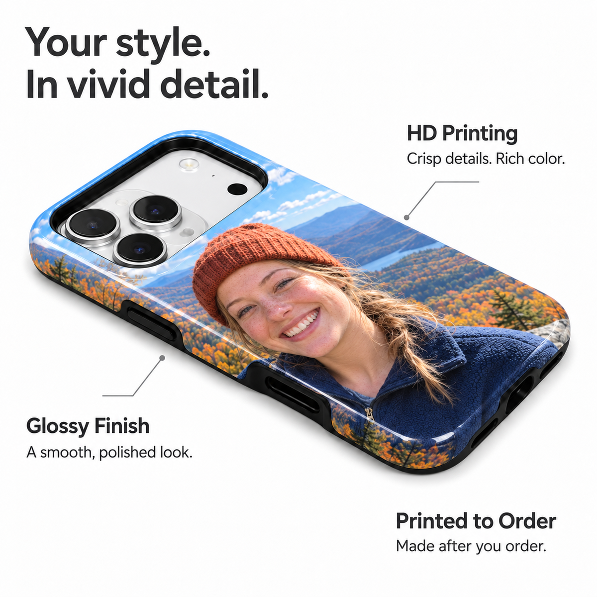Garden Glow Portrait B Phone Case