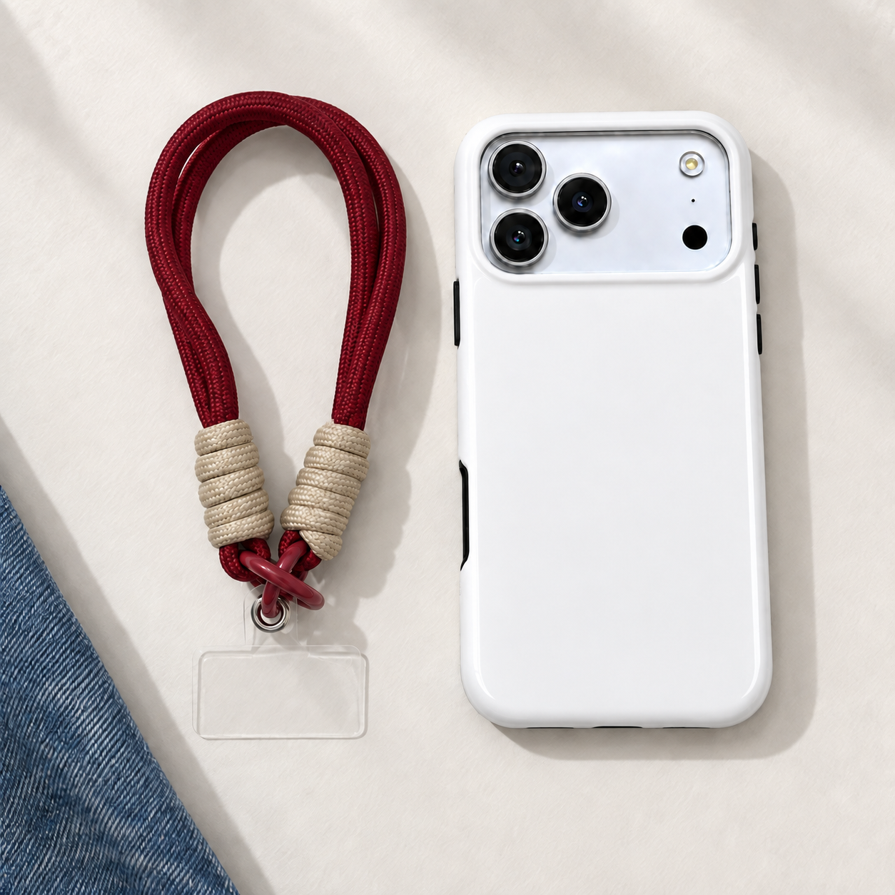 Burgundy Loop | Phone Wrist Strap