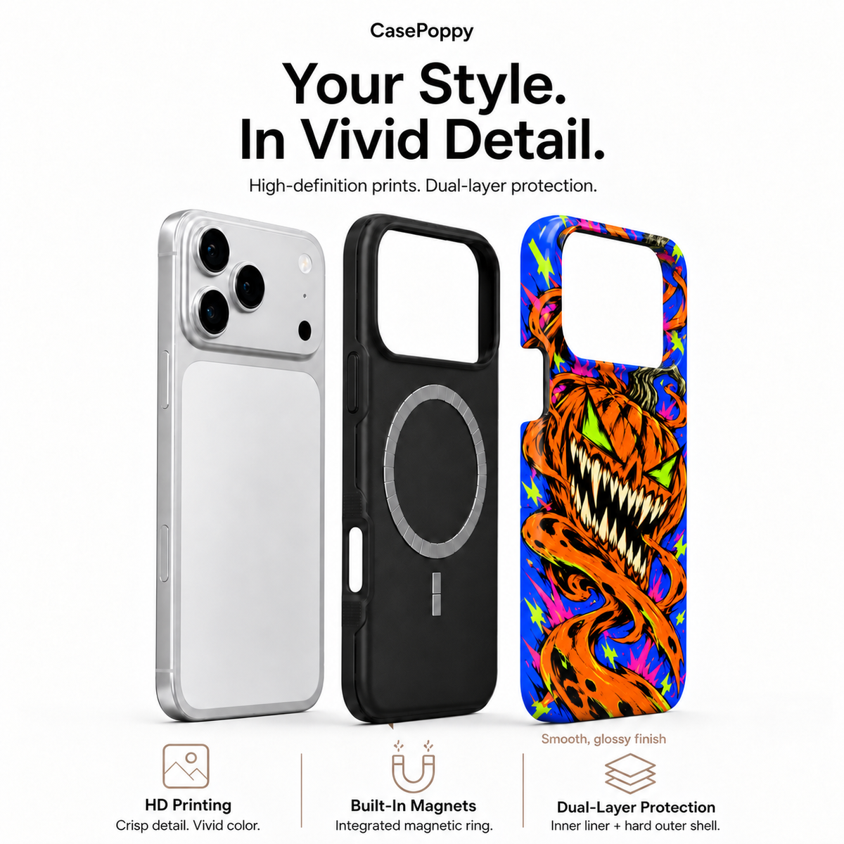 Feral Pumpkin Phone Case — view 4