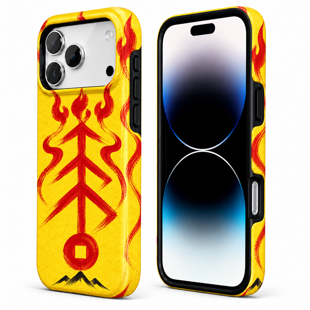 Flamebound Seal | Yellow Talisman Phone Case — view 2