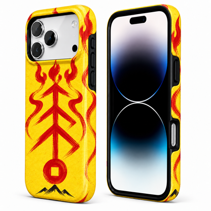 Flamebound Seal | Yellow Talisman Phone Case — view 2