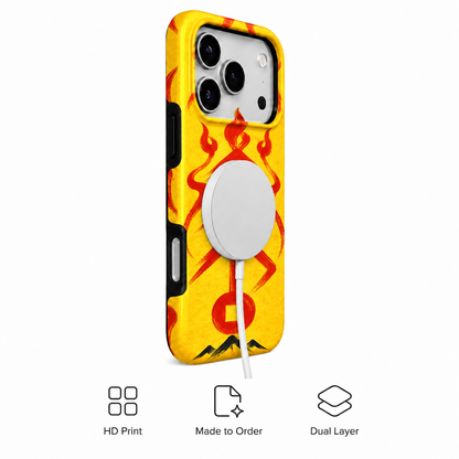 Flamebound Seal | Yellow Talisman Phone Case — view 3