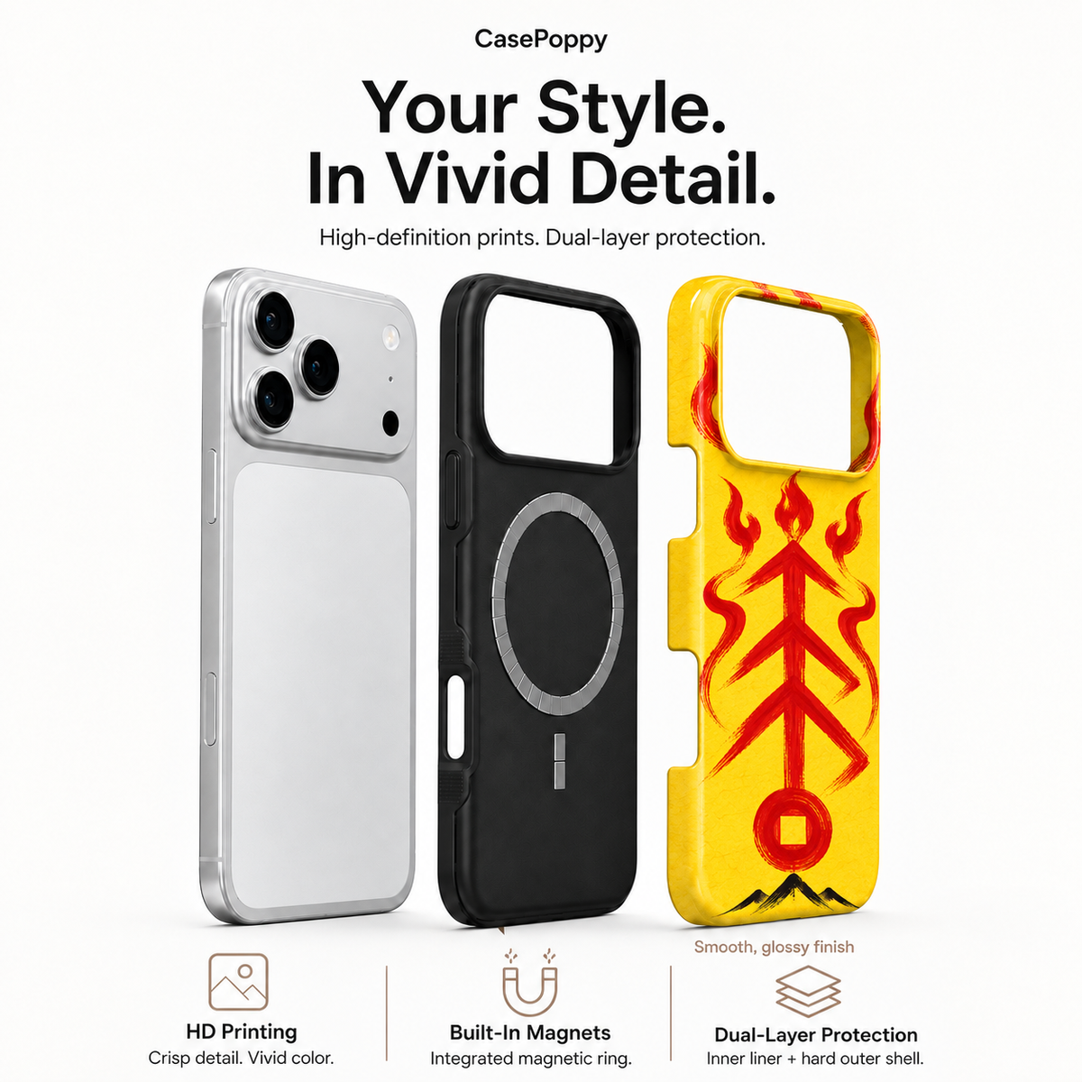 Flamebound Seal | Yellow Talisman Phone Case — view 4