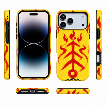 Flamebound Seal | Yellow Talisman Phone Case — view 5