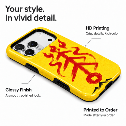 Flamebound Seal | Yellow Talisman Phone Case — view 7