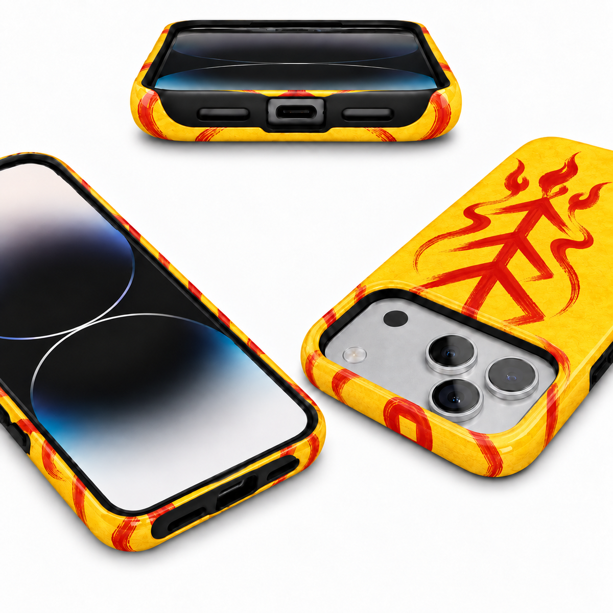 Flamebound Seal | Yellow Talisman Phone Case — view 9