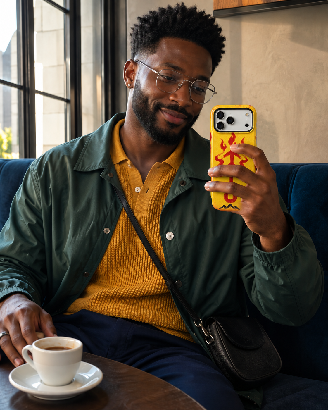 Flamebound Seal | Yellow Talisman Phone Case — view 15