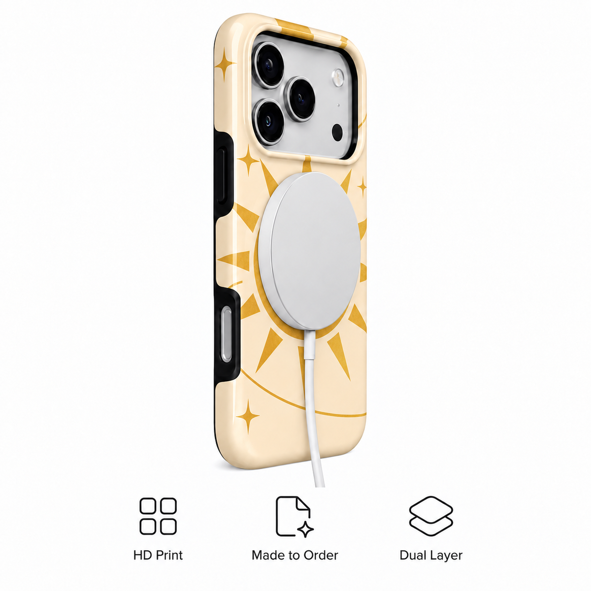 Golden Orbit A Phone Case — view 3