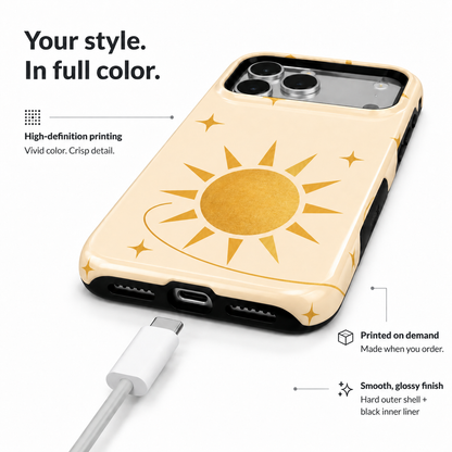 Golden Orbit A Phone Case — view 6