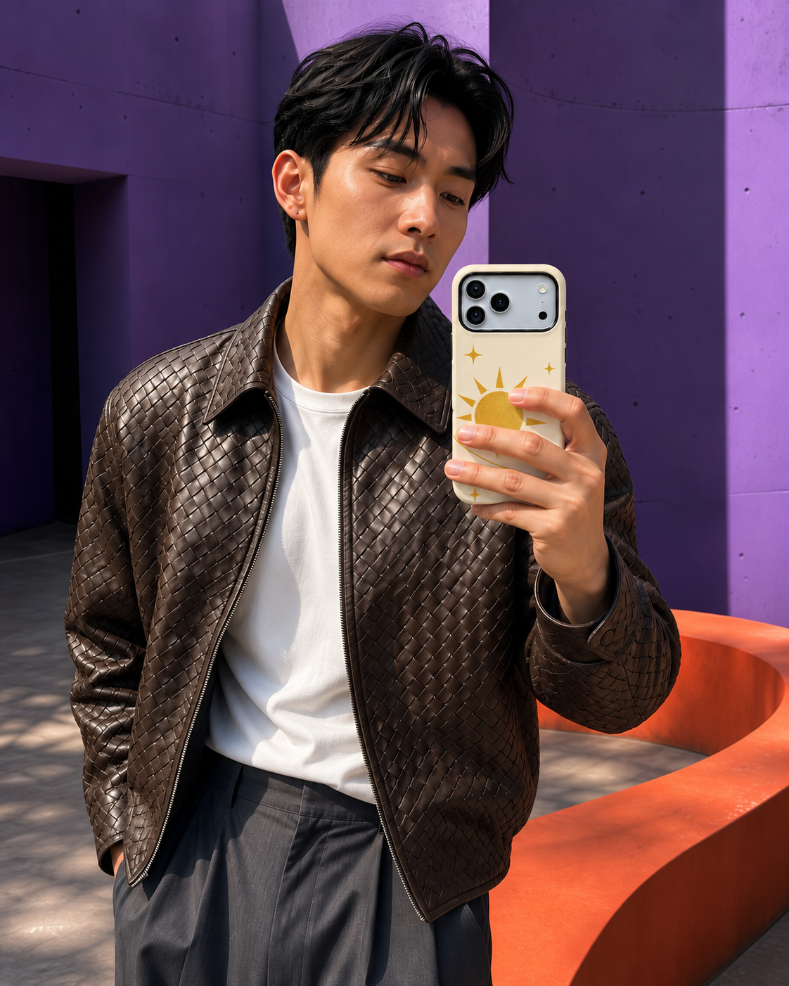 Golden Orbit A Phone Case — view 13