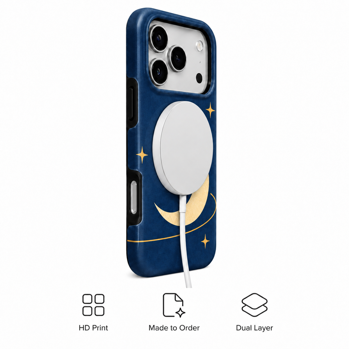 Golden Orbit B Phone Case — view 3