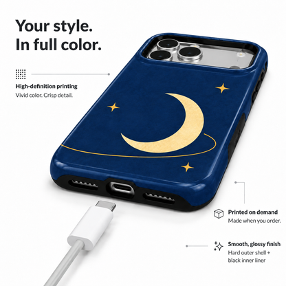 Golden Orbit B Phone Case — view 6