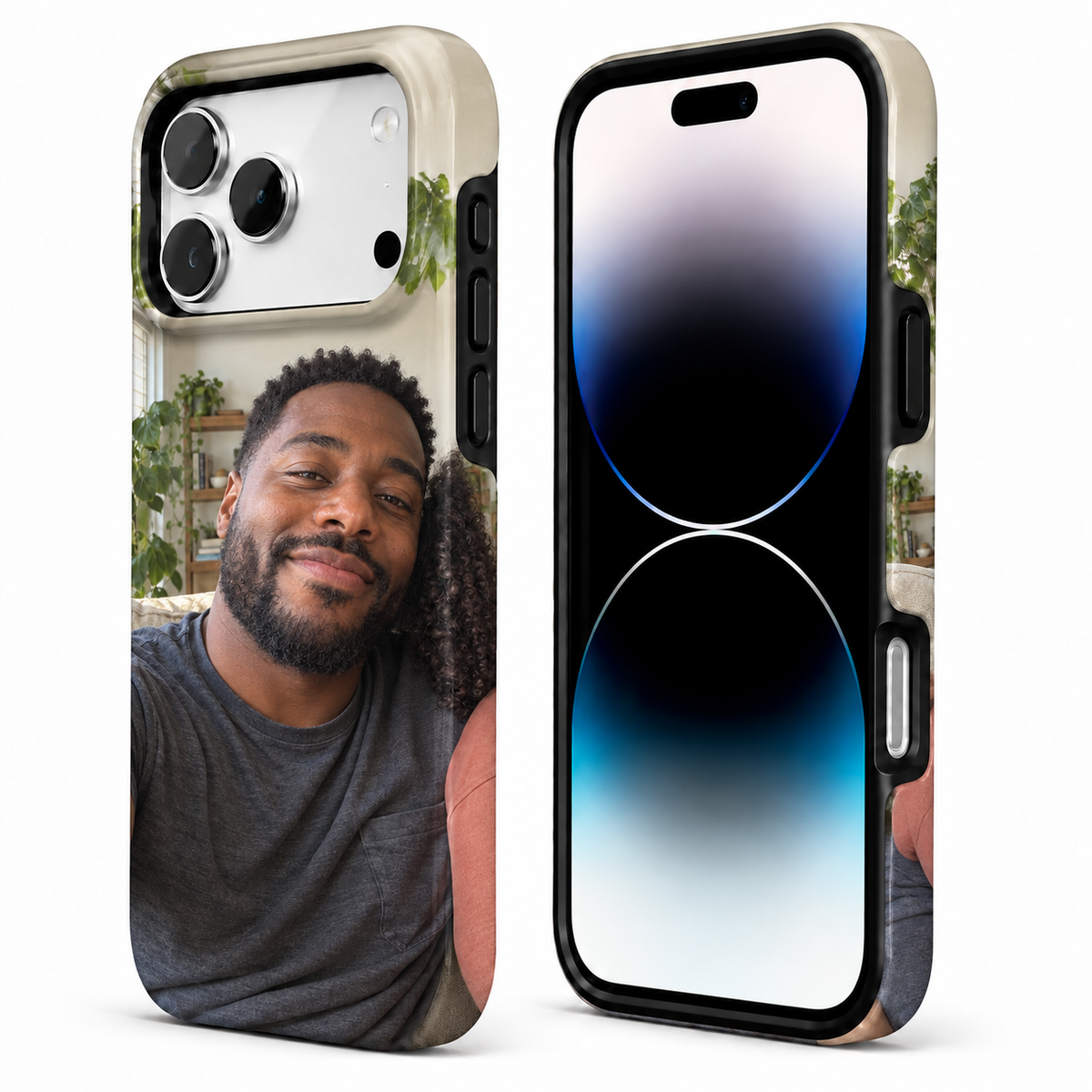 Golden Portrait Pair A Phone Case — view 2