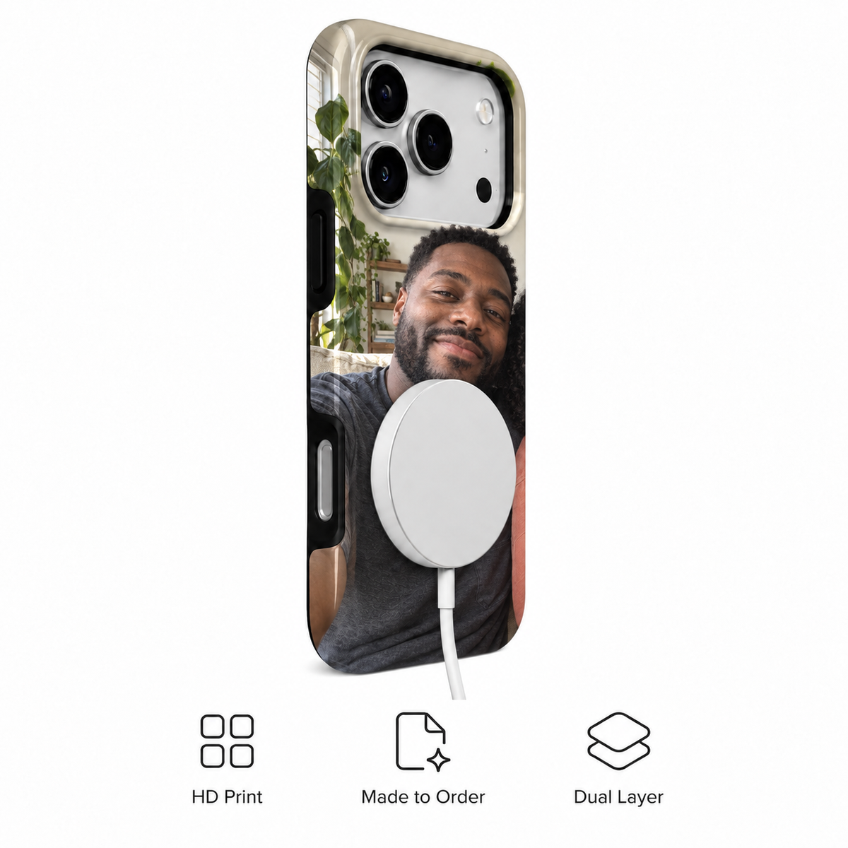 Golden Portrait Pair A Phone Case — view 3