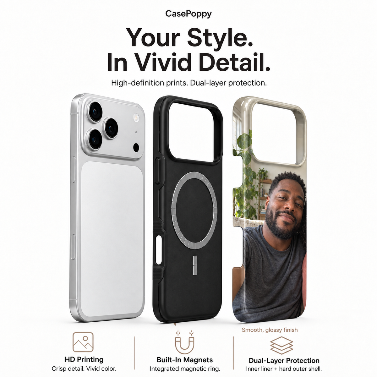 Golden Portrait Pair A Phone Case — view 4
