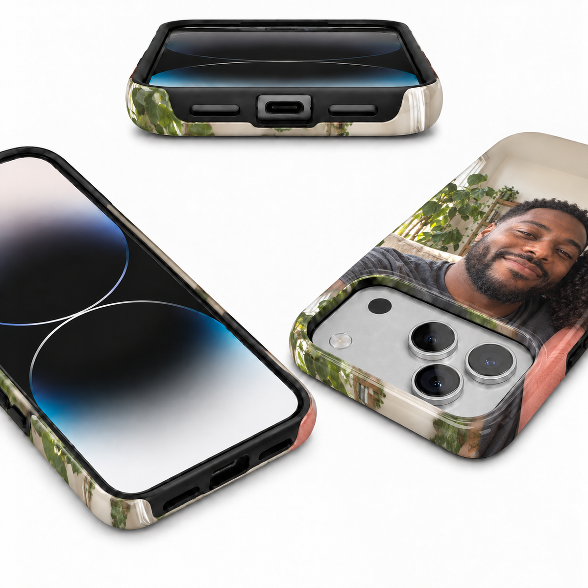 Golden Portrait Pair A Phone Case — view 9