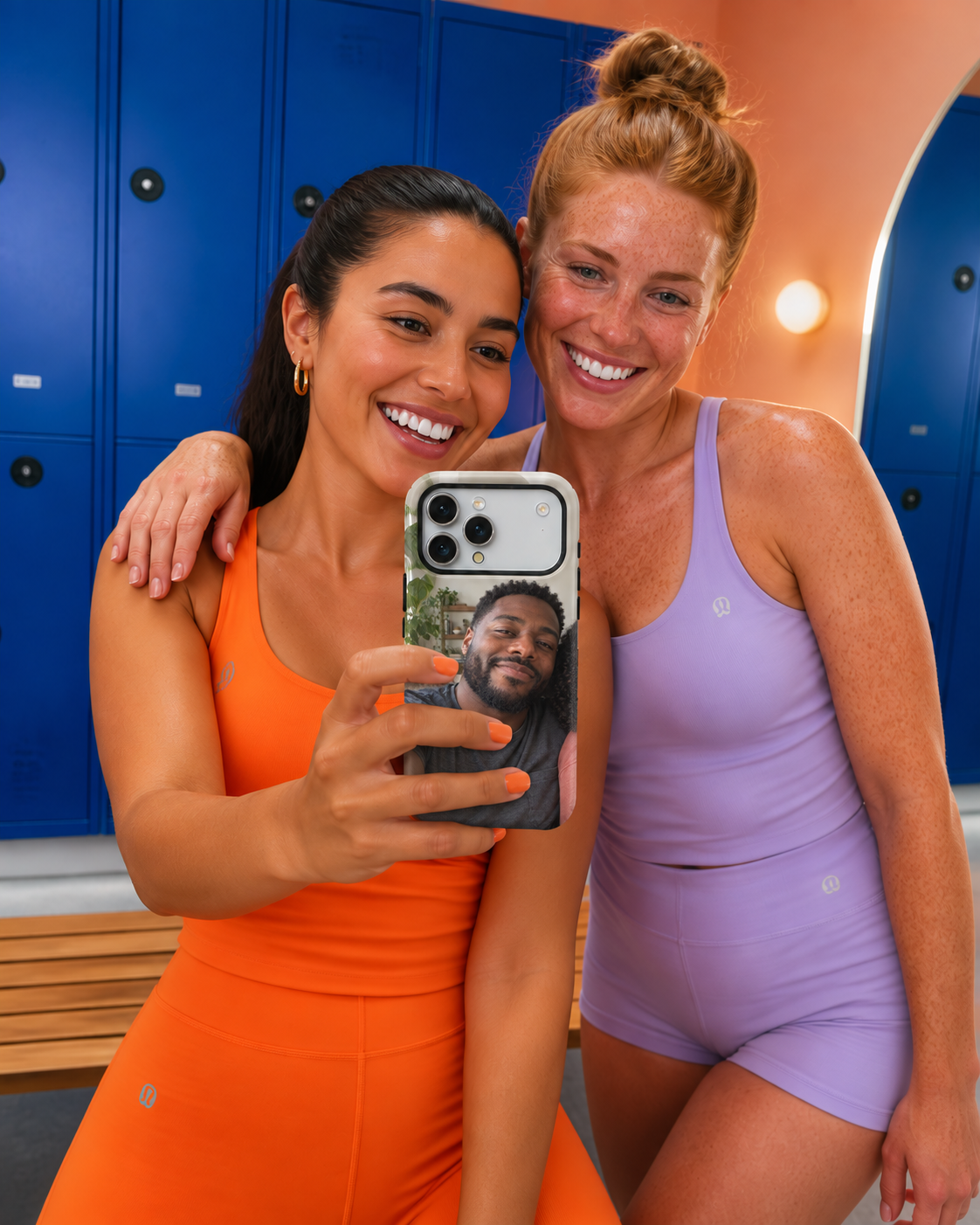 Golden Portrait Pair A Phone Case — view 15