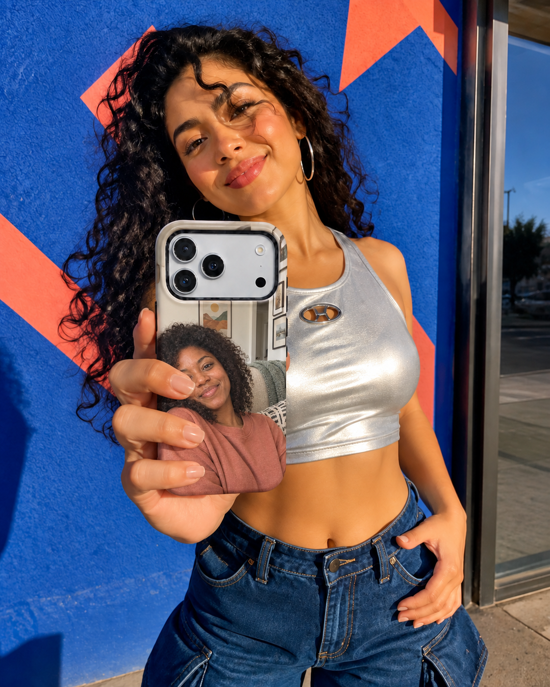 Golden Portrait Pair B Phone Case — view 11