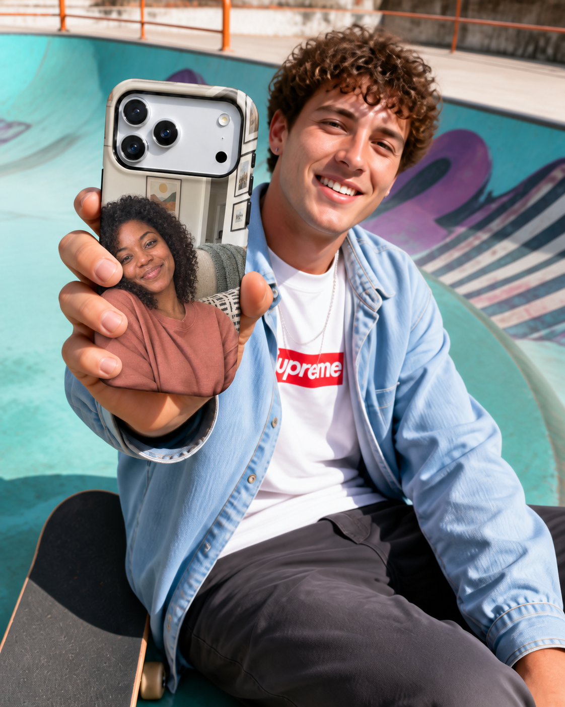 Golden Portrait Pair B Phone Case — view 12