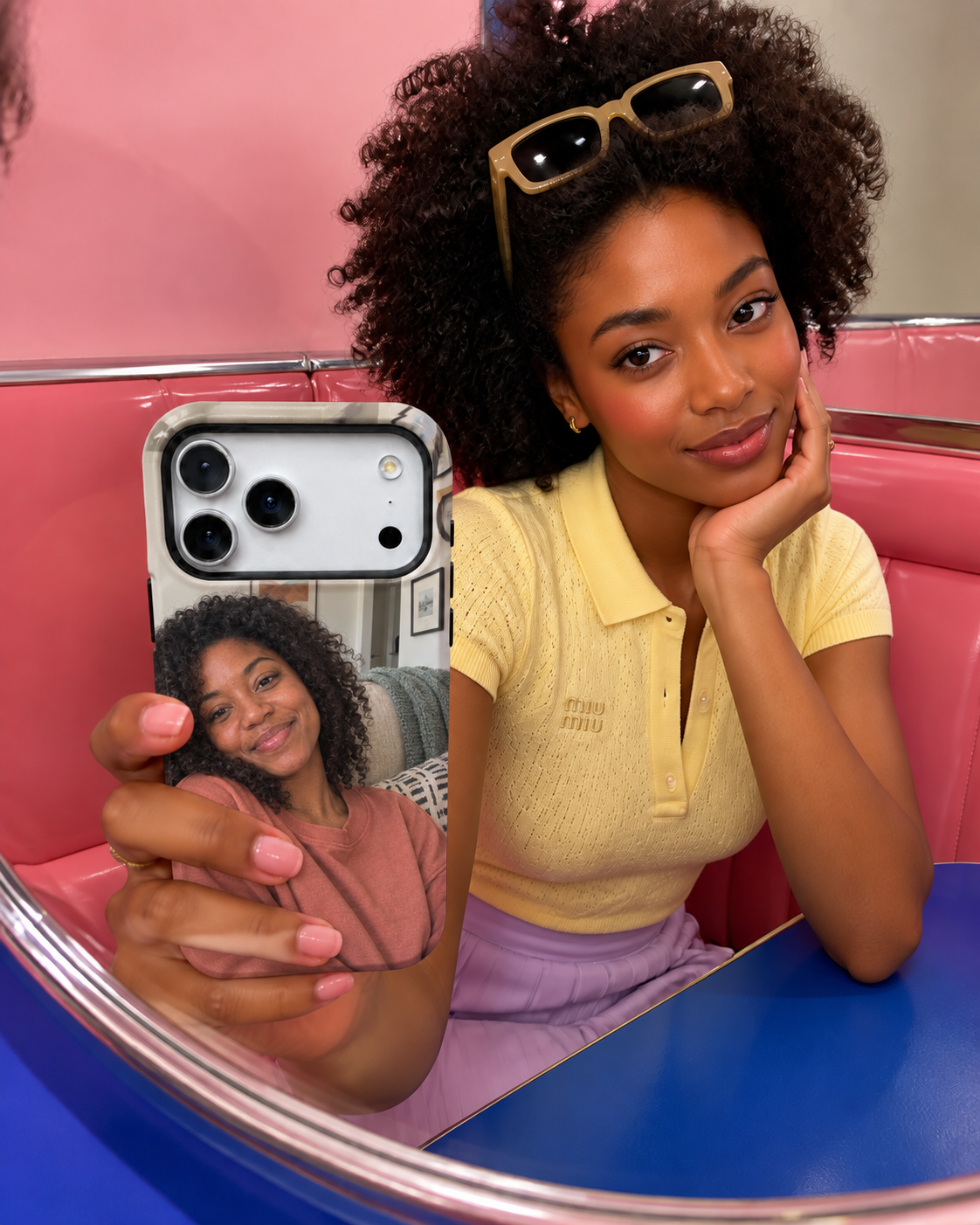 Golden Portrait Pair B Phone Case — view 13
