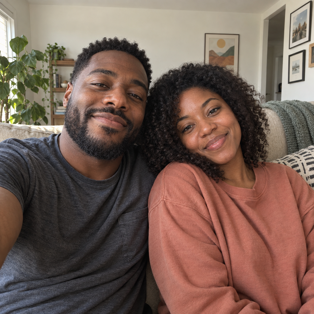 Golden Portrait Pair B Phone Case — view 16