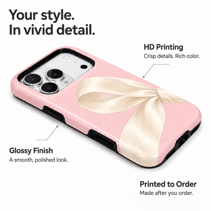 Ivory Bow A Phone Case — view 7