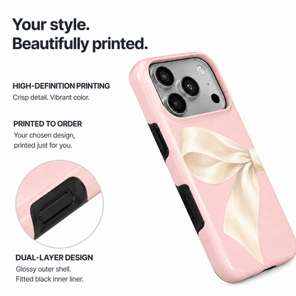 Ivory Bow A Phone Case — view 8